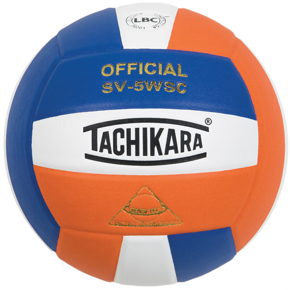 Tachikara SV5WSC Super Soft Volleyball Royal/White/Orange