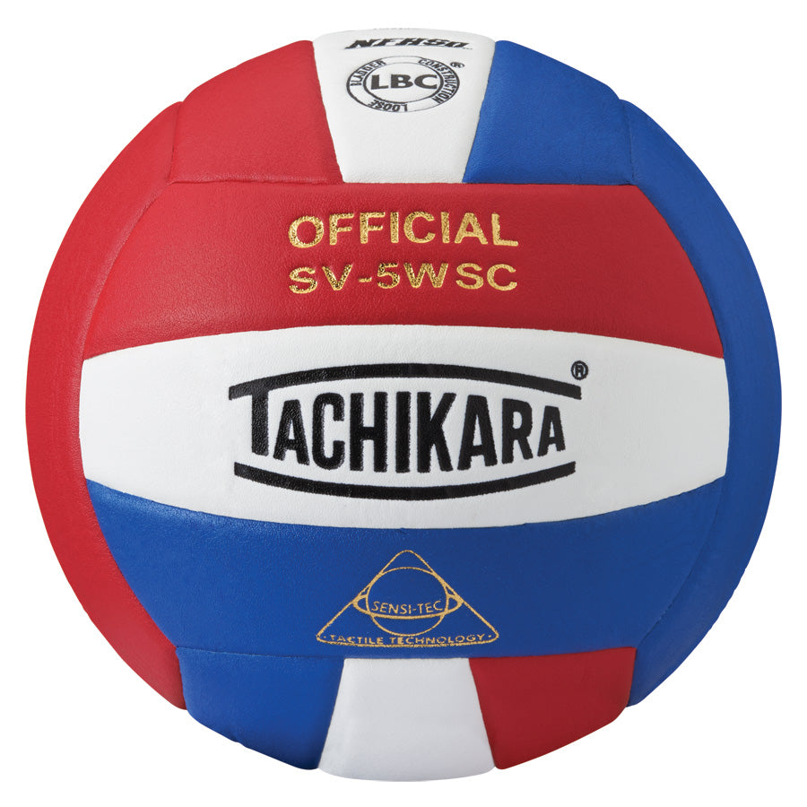 Tachikara SV5WSC Super Soft Volleyball Scarlet/White/Royal