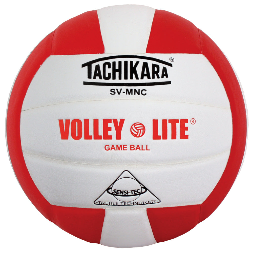 Tachikara SV-MNC "Volley-Lite" Volleyball Scarlet/White