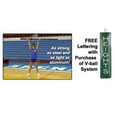 Galaxy Carbon Fiber Competition Volleyball Net System MA11530 Galaxy Complete WITH Ground Sockets / Royal Blue