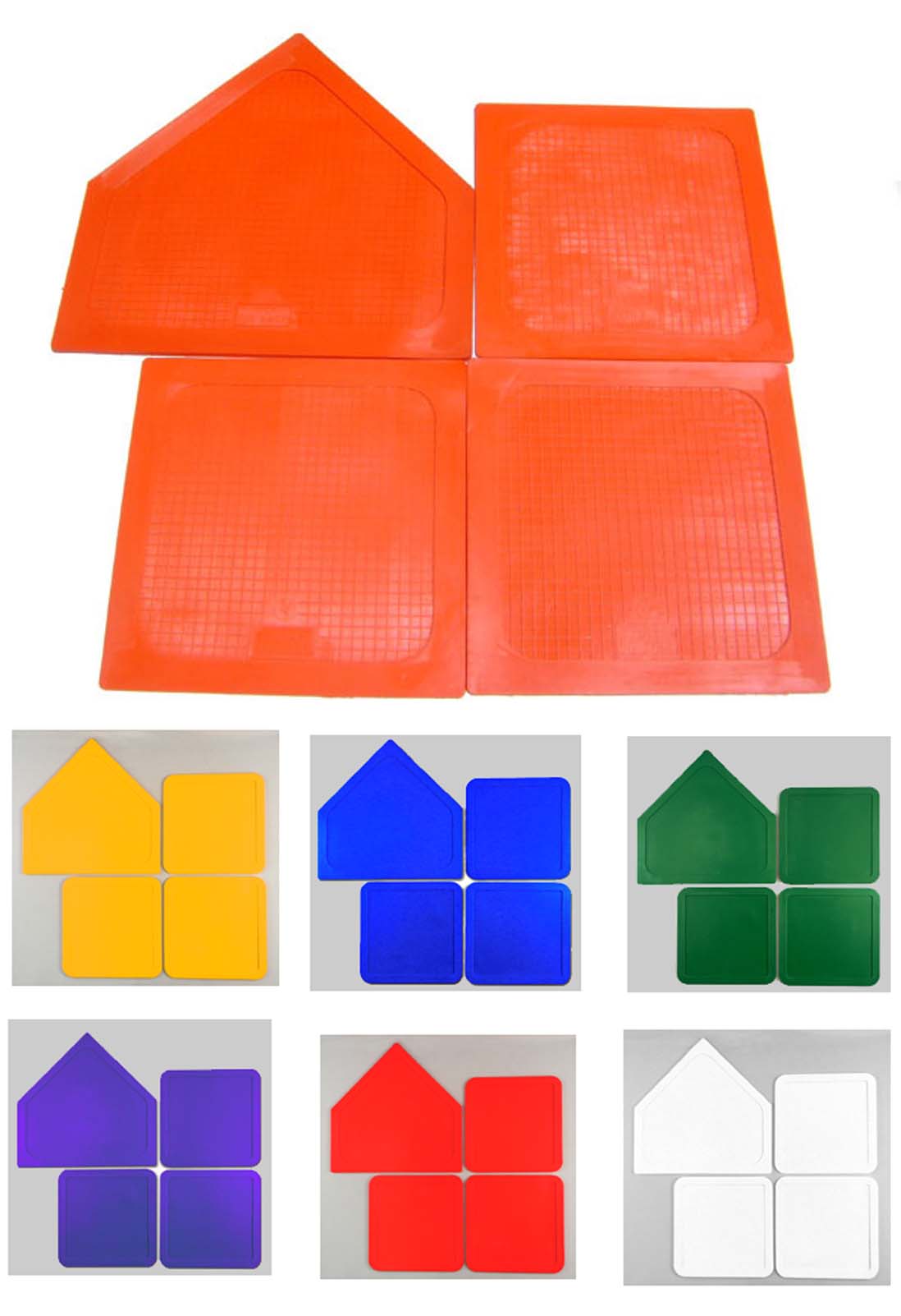 Throw Down Bases In Colors Set Blue