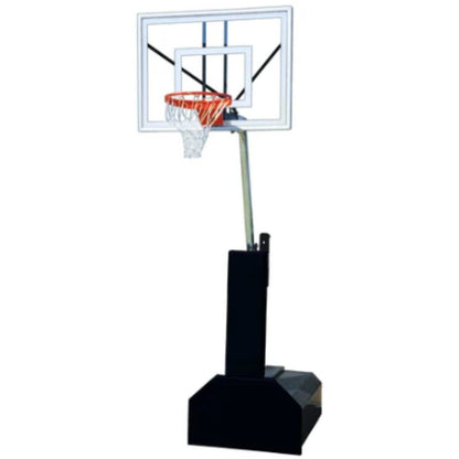 Thunder Ultra Portable Basketball System 36" x 54" Temp. Glass Backboard Gold