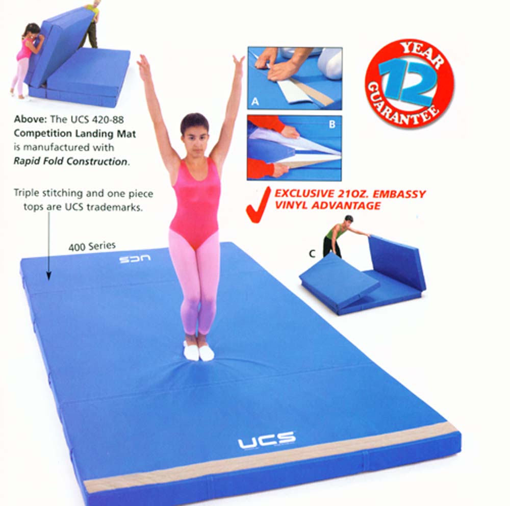 12 Cm 400 Series Competition Landing Mats Bi Fold 12 CM 6' X 12' X 4 3/4" 400 SERIES COMPETITION LANDING MATS BI FOLD