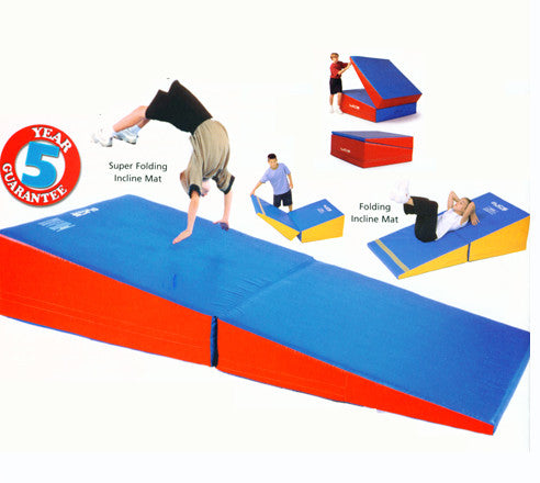 Gymnastics Super Folding Incline Mats 48" W X 72"L X 16"