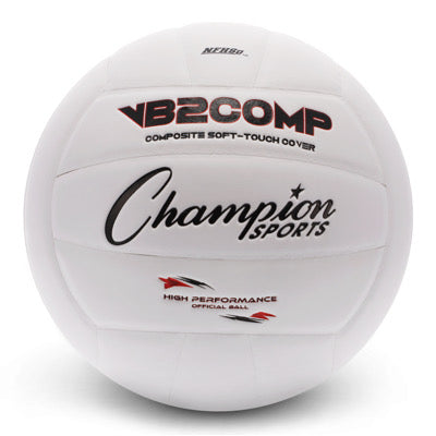 Champion Sports VB2 Comp Series Volleyballs - NFHS & NCAA APPROVED White