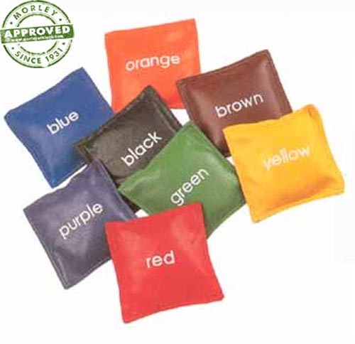 Vinyl Color Name Bean Bags Set Of 8