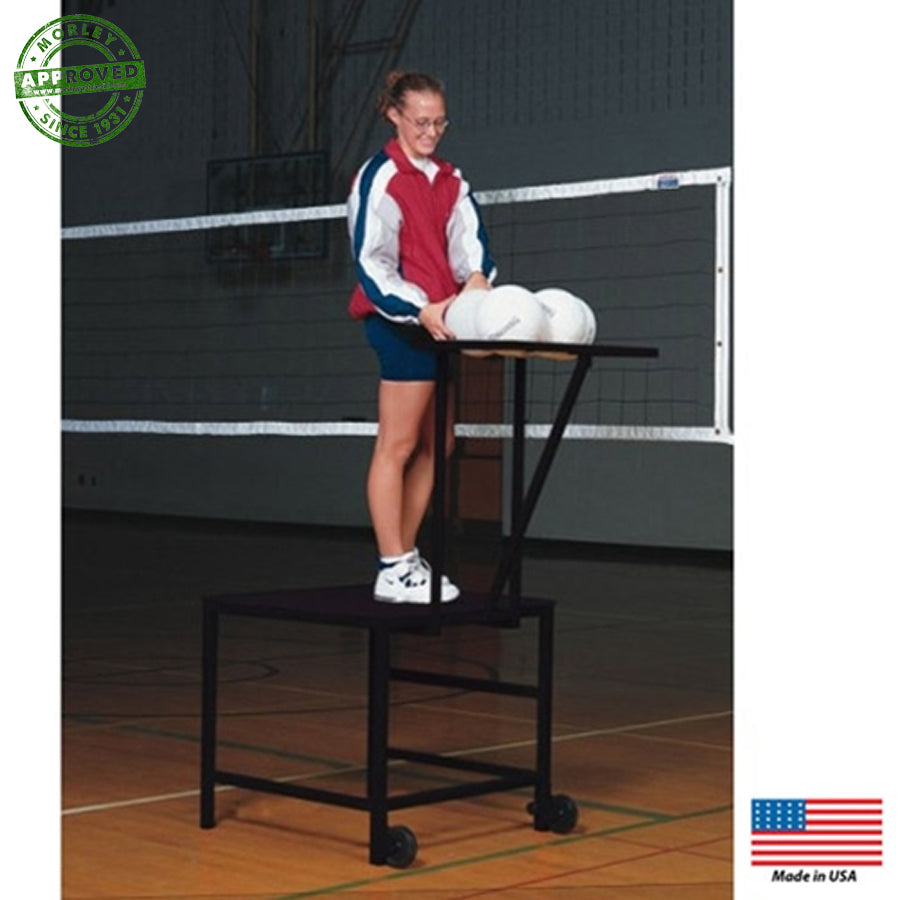 Volleyball Spike/Set Stand With Ball Rack