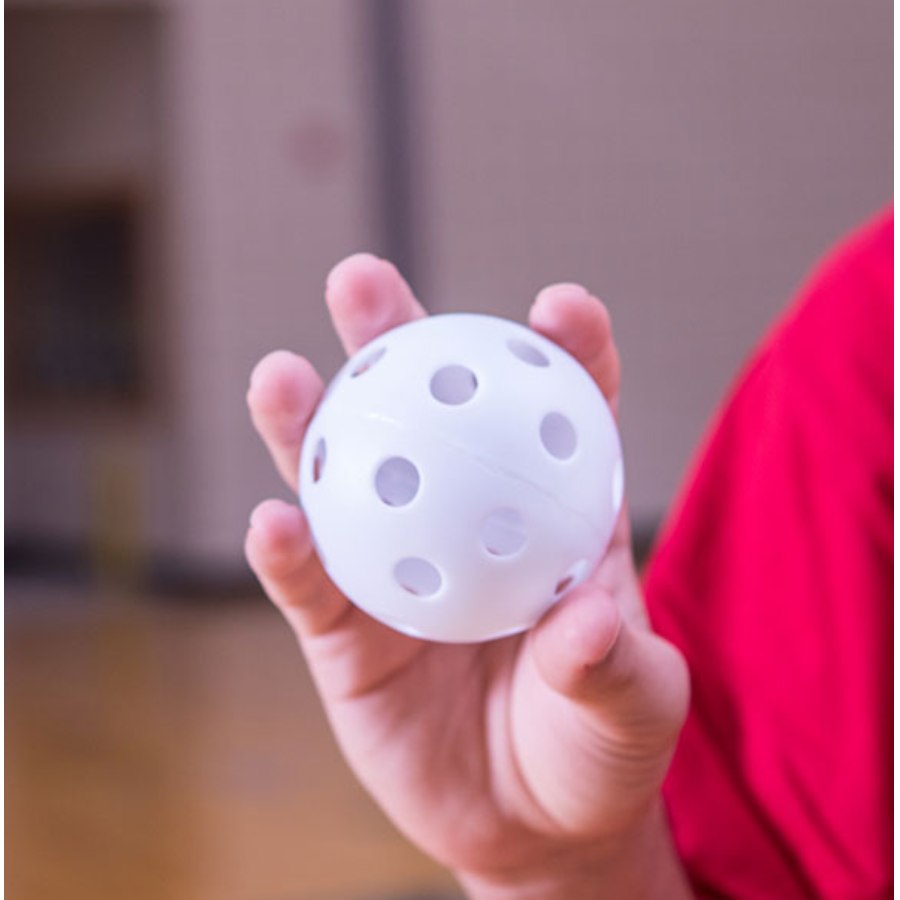 White Plastic Baseballs/Softballs With Holes Baseballs