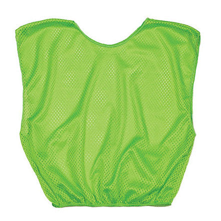 Adult Scrimmage Vests 100% Nylon Micro Mesh (Dozen) Neon Green / Youth