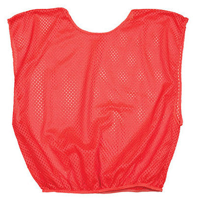 Adult Scrimmage Vests 100% Nylon Micro Mesh (Dozen) Neon Orange / Youth