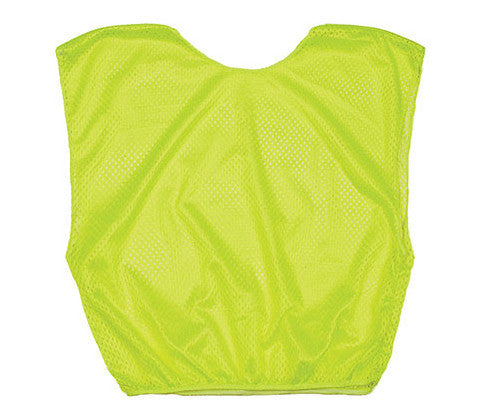 Adult Scrimmage Vests 100% Nylon Micro Mesh (Dozen) Neon Yellow / Youth