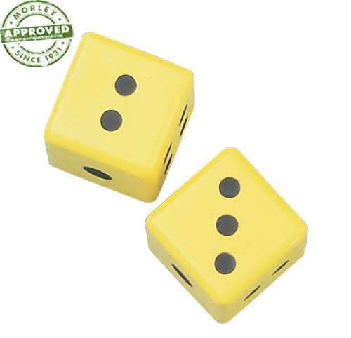 3" Coated Foam Dice Pair