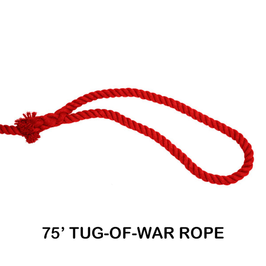 1" Diameter Polyester Tug Of War Ropes 75'