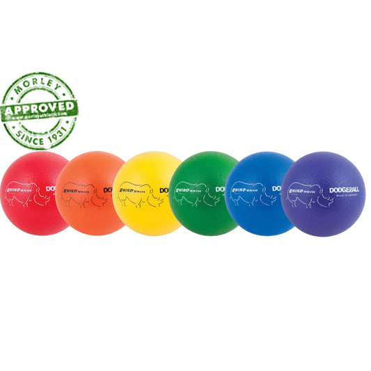 8" Rhino Skin Dodgeball Rainbow Set Of 6