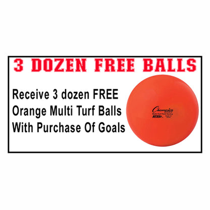 Jaypro Official Field Hockey Goal Package Pair - 3 DOZEN FREE BALLS WITH PURCHASE