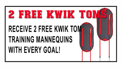 Kwik Goal Evolution Evo 1.1 Soccer Goal With Swivel Wheels - 2 FREE KWIK TOMS WITH PURCHASE