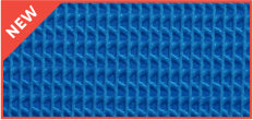 Fencemate windscreen - Blue textured mat with a red 'NEW' label on a white background