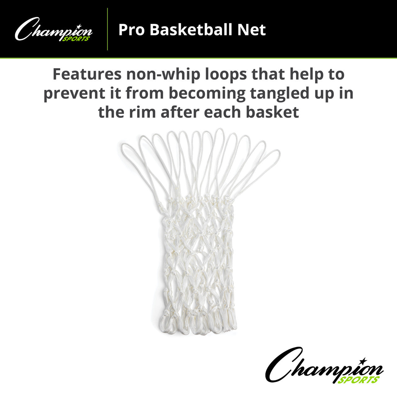 5mm Braided Nylon Anti Whip Basketball Net