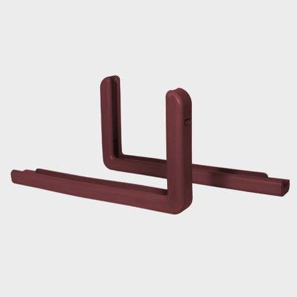 Burgundy Pro-Mold professional basketball backboard edge padding featuring two L-shaped corner pieces.