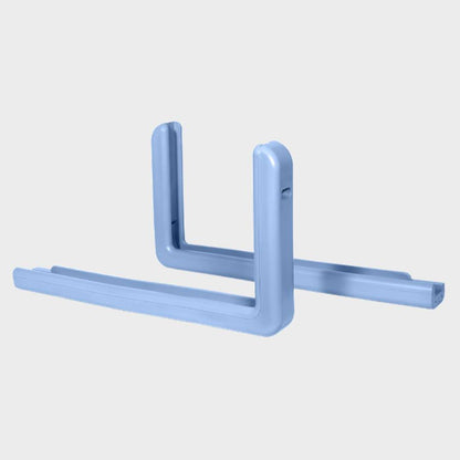 Columbia Blue Pro-Mold professional basketball backboard edge padding featuring two L-shaped corner pieces.