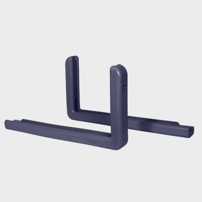 Navy Blue Pro-Mold professional basketball backboard edge padding featuring two L-shaped corner pieces.