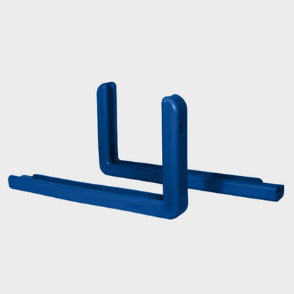 Royal Blue Pro-Mold professional basketball backboard edge padding featuring two L-shaped corner pieces.