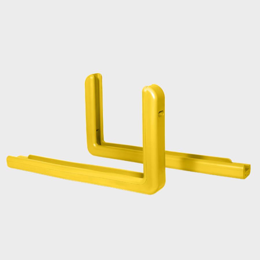 Yellow Pro-Mold professional basketball backboard edge padding featuring two L-shaped corner pieces.