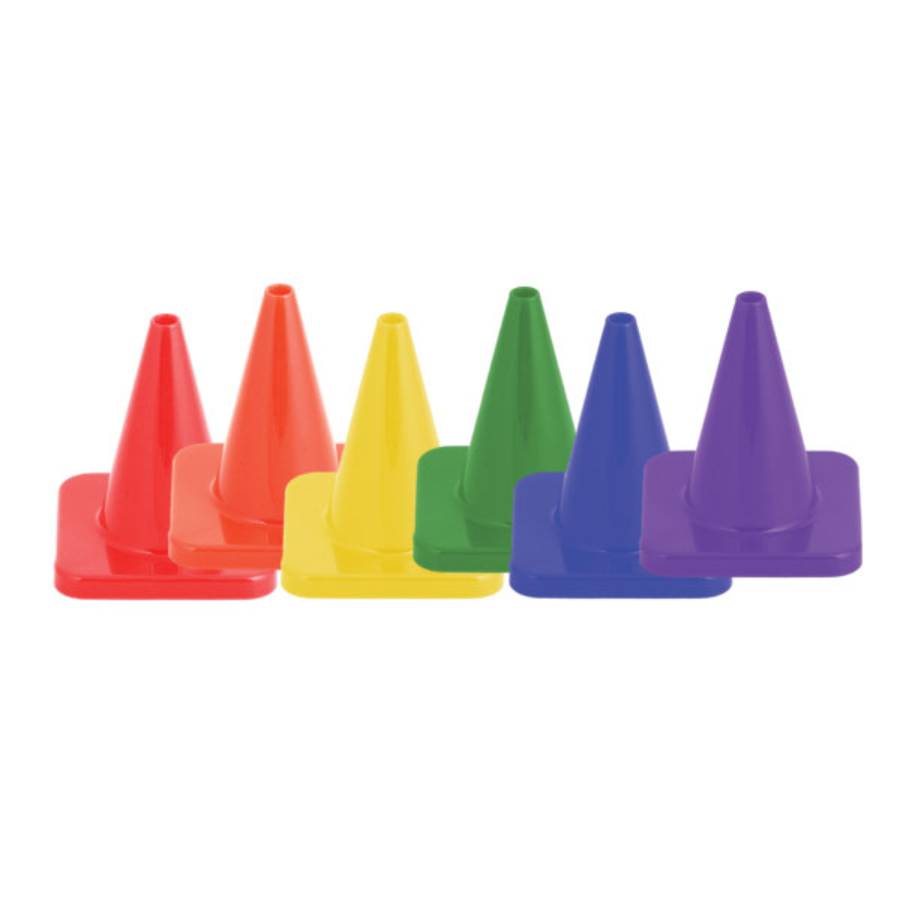 6" Flexible Vinyl Game Cones