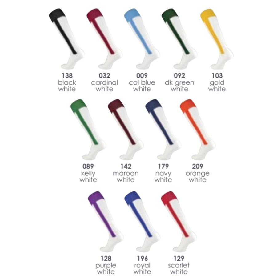 TCK White Leg 2 In 1 Stirrup Socks