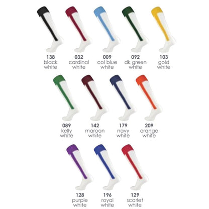 TCK White Leg 2 In 1 Stirrup Socks