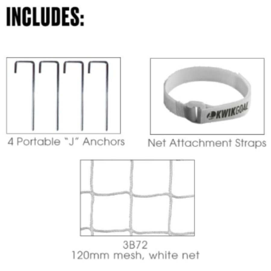 Kwik Goal Academy 2B5006 8'H x 24'W Soccer Goals