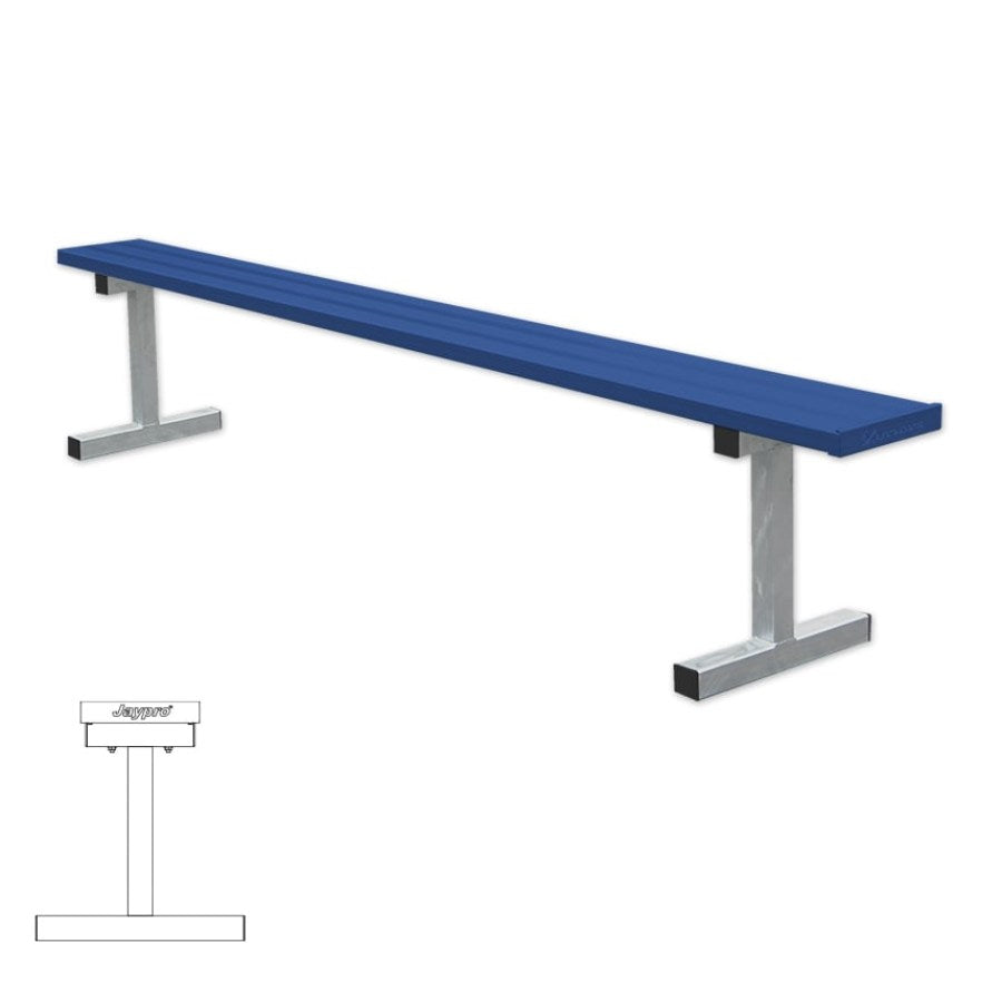 Jaypro Portable Powder Coated Players Bench Without Back