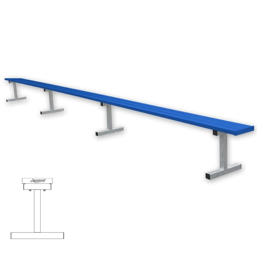 Jaypro Portable Powder Coated Players Bench Without Back