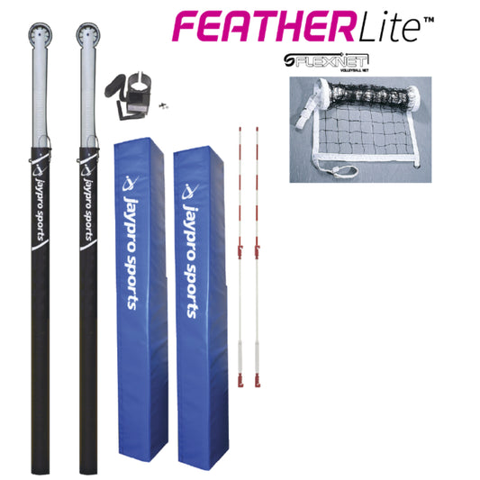 Jaypro Featherlight 3-1/2" Volleyball System & Uprights