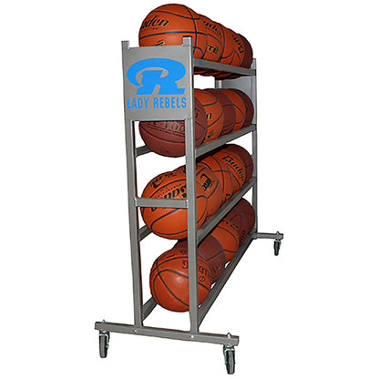 Basketball Custom Mascot Ball Rack