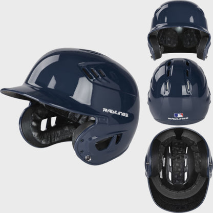 Rawlings R160 Velo Gloss Clear Coat Baseball Batting Helmet