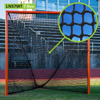 7MM Knotless Weather Treated Official Size Lacrosse Net (Pair)