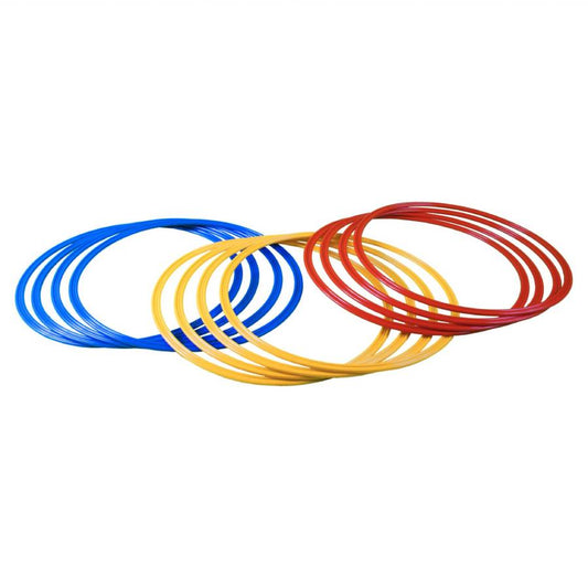 Kwikgoal Deluxe Speed Rings 19.5" X 3/4" Wide Red/Blue/Yellow 4 Of Each Color Set Of 12