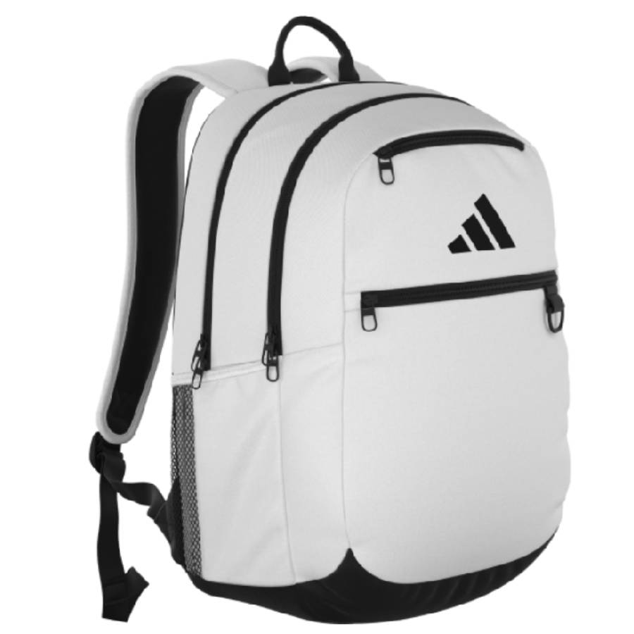 Adidas Striker 3 Team Backpack in White and Black