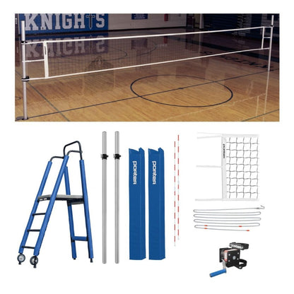 Porter Powr-Rib II 3.5" Competition Plus Volleyball Package W/ Judge's Stand