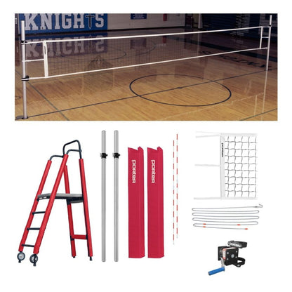 Porter Powr-Rib II 3.5" Competition Plus Volleyball Package W/ Judge's Stand