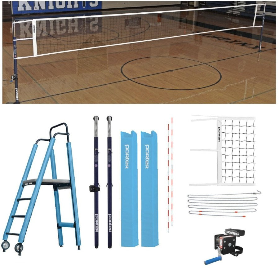 Porter Powr-Steel 3" Competition Plus Volleyball Package