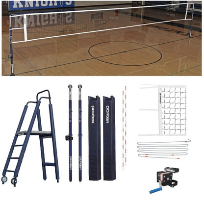 Porter Powr-Steel 3" Competition Plus Volleyball Package