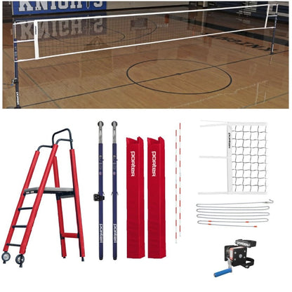 Porter Powr-Steel 3" Competition Plus Volleyball Package