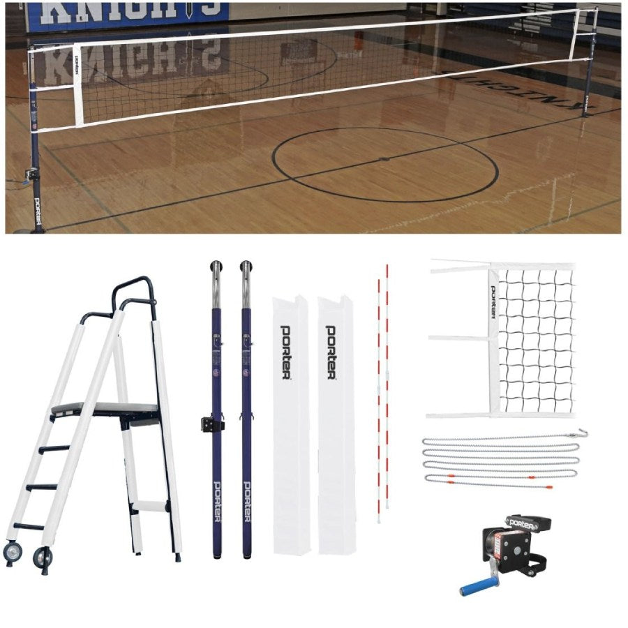 Porter Powr-Steel 3" Competition Plus Volleyball Package