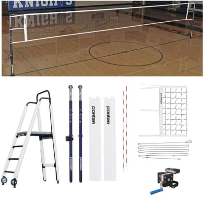 Porter Powr-Steel 3" Competition Plus Volleyball Package