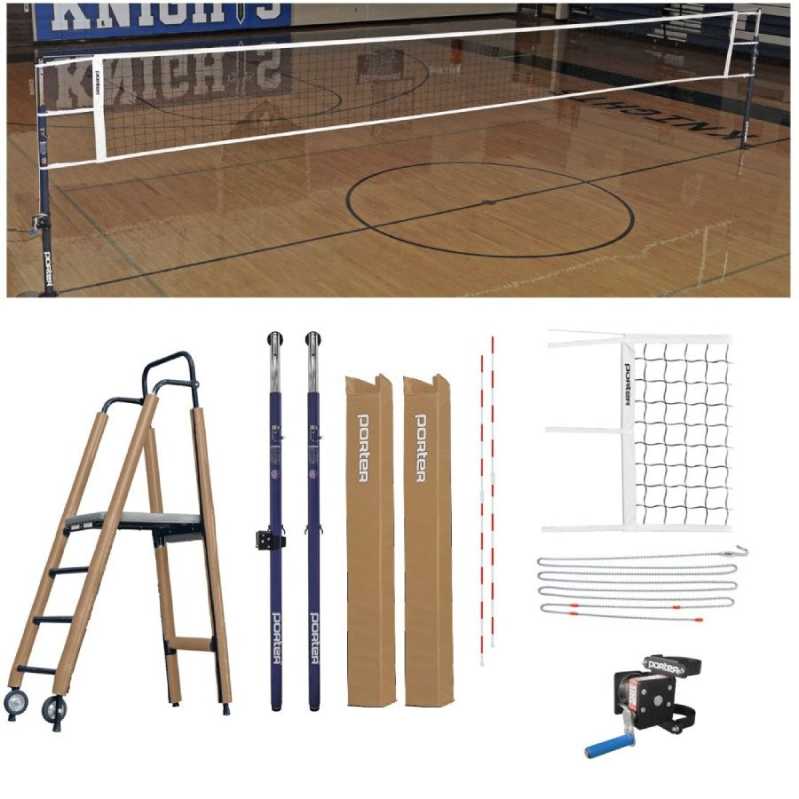 Porter Powr-Steel 3" Competition Plus Volleyball Package