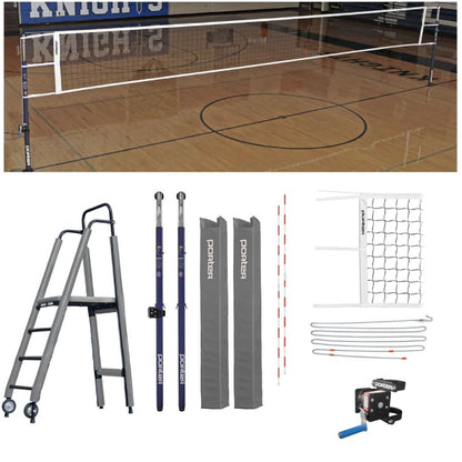 Porter Powr-Steel 3" Competition Plus Volleyball Package