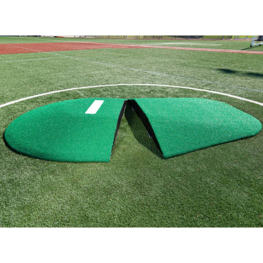 Portolite TPM9550 High School 10" Two-Piece Baseball Game Pitching Mound - 10"H x 11'3"L x 7'7"W