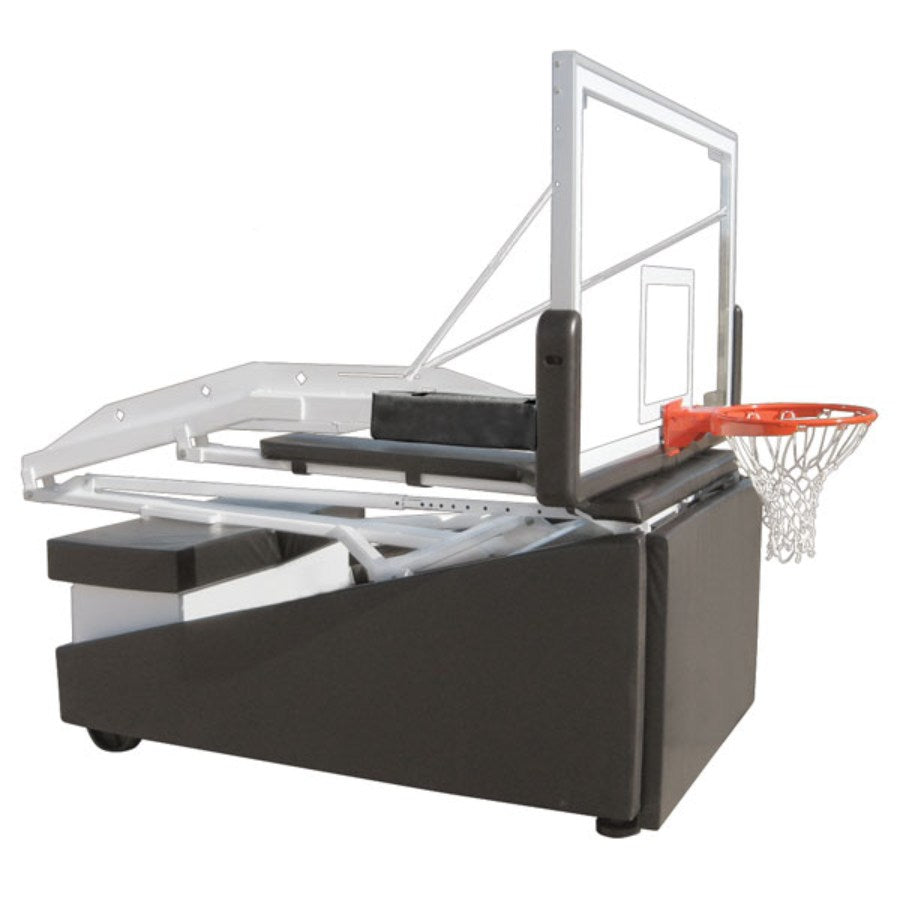 Tempest Triumph Portable Basketball System 42" x 72" Temp. Glass Backboard